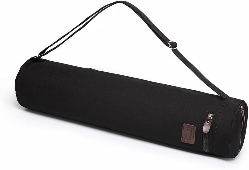 Fremous Yoga Mat Bag,Full-zip Exercise Yoga Mat Canvas Carry Bag for Women and Men - Double Storage Pocket,Easy Access Zipper, Adjustable Shoulder Strap and Handle,Fits Most Mat - Image 4